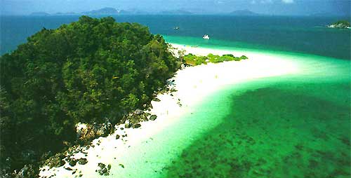 Bird eyes view Khai Island